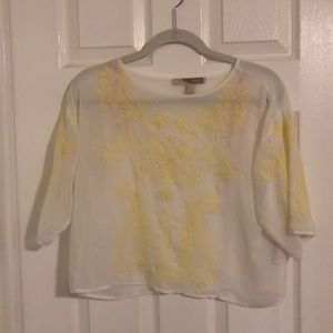 Forever 21 White Sheer Top